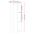Dulap de perete, alb, 30x30x100 cm, lemn masiv de pin GartenMobel Dekor