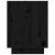 Dulap pantofi, negru, 60x34x45 cm, lemn masiv de pin GartenMobel Dekor