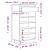 Pantofar, negru, 60x34x105 cm, lemn masiv de pin GartenMobel Dekor