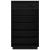 Pantofar, negru, 60x34x105 cm, lemn masiv de pin GartenMobel Dekor