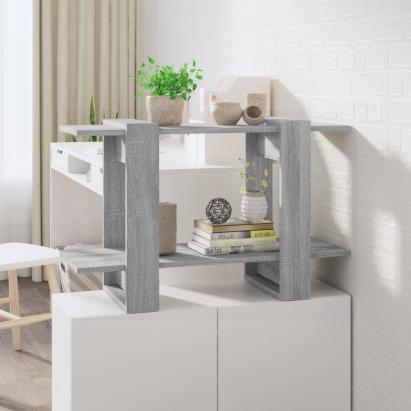 Bibliotecă/Separator cameră, gri sonoma, 80x30x51 cm GartenMobel Dekor