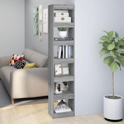 Bibliotecă/Separator cameră, sonoma gri, 40x30x198 cm GartenMobel Dekor
