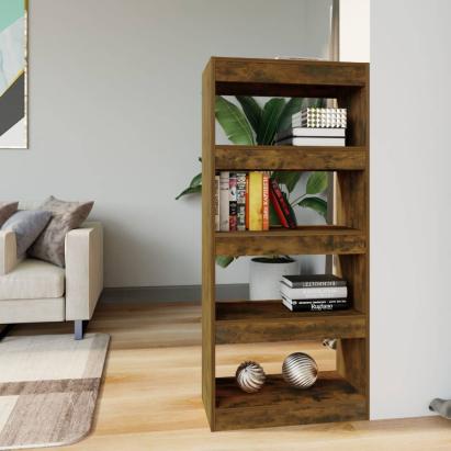 Bibliotecă/Separator stejar afumat 60x30x135 cm, lemn prelucrat GartenMobel Dekor