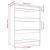 Bibliotecă/Separator cameră, stejar,  80x30x103cm lemn compozit GartenMobel Dekor