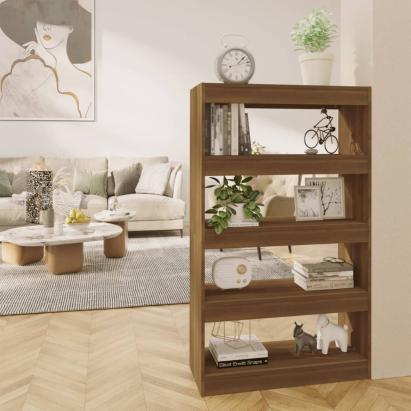 Bibliotecă/Separator cameră, stejar maro, 80x30x135 cm, PAL   GartenMobel Dekor