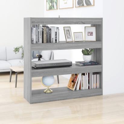 Bibliotecă/Separator cameră, gri sonoma, 100x30x103 cm GartenMobel Dekor
