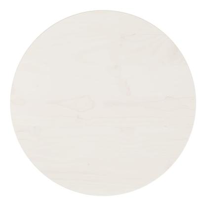 Blat de masă, alb, Ø40x2,5 cm, lemn masiv de pin GartenMobel Dekor