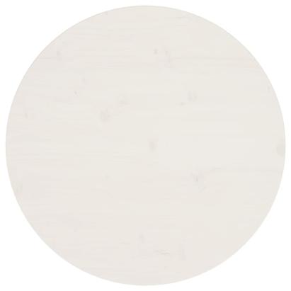Blat de masă, alb, Ø60x2,5 cm, lemn masiv de pin GartenMobel Dekor