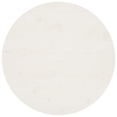 Blat de masă, alb, Ø80x2,5 cm, lemn masiv de pin GartenMobel Dekor