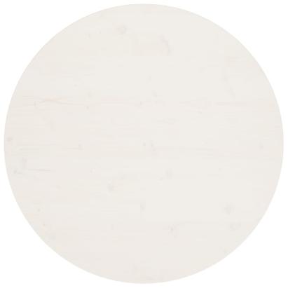 Blat de masă, alb, Ø90x2,5 cm, lemn masiv de pin GartenMobel Dekor