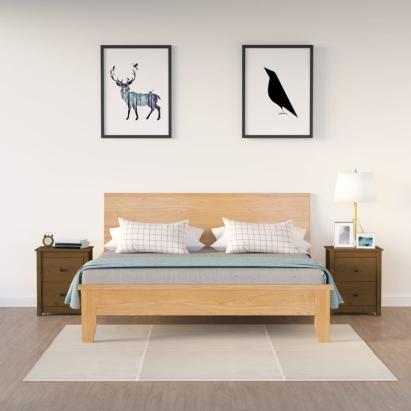 Noptiere, 2 buc, maro miere, 50x35x61,5 cm, lemn masiv de pin GartenMobel Dekor