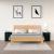 Noptiere, 2 buc., negru, 50x35x61,5 cm, lemn masiv de pin GartenMobel Dekor