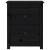 Noptiere, 2 buc., negru, 50x35x61,5 cm, lemn masiv de pin GartenMobel Dekor