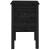 Noptiere, 2 buc., negru, 40x35x61,5 cm, lemn masiv de pin GartenMobel Dekor