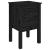 Noptiere, 2 buc., negru, 40x35x61,5 cm, lemn masiv de pin GartenMobel Dekor