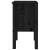 Noptiere, 2 buc., negru, 40x35x61,5 cm, lemn masiv de pin GartenMobel Dekor