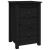 Noptiere, 2 buc., negru, 40x35x61,5 cm, lemn masiv de pin GartenMobel Dekor