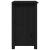 Noptiere, 2 buc., negru, 40x35x61,5 cm, lemn masiv de pin GartenMobel Dekor