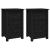 Noptiere, 2 buc., negru, 40x35x61,5 cm, lemn masiv de pin GartenMobel Dekor