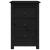 Noptiere, 2 buc., negru, 40x35x61,5 cm, lemn masiv de pin GartenMobel Dekor