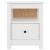Noptiere, 2 buc., alb, 40x35x49 cm, lemn masiv de pin GartenMobel Dekor