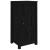 Servante, 2 buc., negru, 40x35x80 cm, lemn masiv de pin GartenMobel Dekor