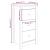 Servante, 2 buc., gri, 40x35x80 cm, lemn masiv de pin GartenMobel Dekor