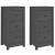Servante, 2 buc., gri, 40x35x80 cm, lemn masiv de pin GartenMobel Dekor