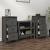 Servante, 2 buc., gri, 40x35x80 cm, lemn masiv de pin GartenMobel Dekor