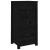 Servante, 2 buc., negru, 40x35x80 cm, lemn masiv de pin GartenMobel Dekor