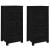 Servante, 2 buc., negru, 40x35x80 cm, lemn masiv de pin GartenMobel Dekor