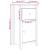 Servante, 2 buc., alb, 40x35x80 cm, lemn masiv de pin GartenMobel Dekor