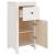 Servante, 2 buc., alb, 40x35x80 cm, lemn masiv de pin GartenMobel Dekor