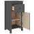 Servante, 2 buc., gri, 40x35x80 cm, lemn masiv de pin GartenMobel Dekor