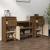 Servante, 2 buc., maro miere, 40x35x80 cm, lemn masiv de pin GartenMobel Dekor