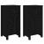 Servante, 2 buc., negru, 40x35x80 cm, lemn masiv de pin GartenMobel Dekor