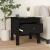 Mese laterale, 2 buc., negru, 40x40x39 cm, lemn masiv de pin GartenMobel Dekor