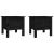 Mese laterale, 2 buc., negru, 40x40x39 cm, lemn masiv de pin GartenMobel Dekor