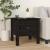 Mese laterale, 2 buc., negru, 40x40x39 cm, lemn masiv de pin GartenMobel Dekor