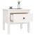 Mese laterale, 2 buc., alb, 50x50x49 cm, lemn masiv de pin GartenMobel Dekor