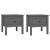 Mese laterale, 2 buc., gri, 50x50x49 cm, lemn masiv de pin GartenMobel Dekor