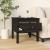 Mese laterale, 2 buc., negru, 50x50x49 cm, lemn masiv de pin GartenMobel Dekor