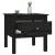 Mese laterale, 2 buc., negru, 50x50x49 cm, lemn masiv de pin GartenMobel Dekor