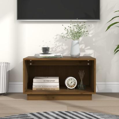 Comodă TV, maro miere, 60x35x35 cm, lemn masiv de pin GartenMobel Dekor