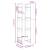 Bibliotecă/Separator cameră, 41x35x125 cm, lemn masiv pin GartenMobel Dekor