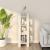 Bibliotecă/Separator cameră, alb, 41x35x125 cm, lemn masiv pin GartenMobel Dekor