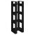 Bibliotecă/Separator cameră negru 41x35x125 cm lemn masiv pin GartenMobel Dekor