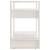 Bibliotecă/Separator cameră, alb, 60x35x57 cm, lemn masiv pin GartenMobel Dekor