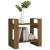 Bibliotecă/Separator cameră maro miere, 60x35x57 cm, lemn masiv GartenMobel Dekor