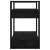 Bibliotecă/Separator cameră negru 60x35x57 cm lemn masiv pin GartenMobel Dekor